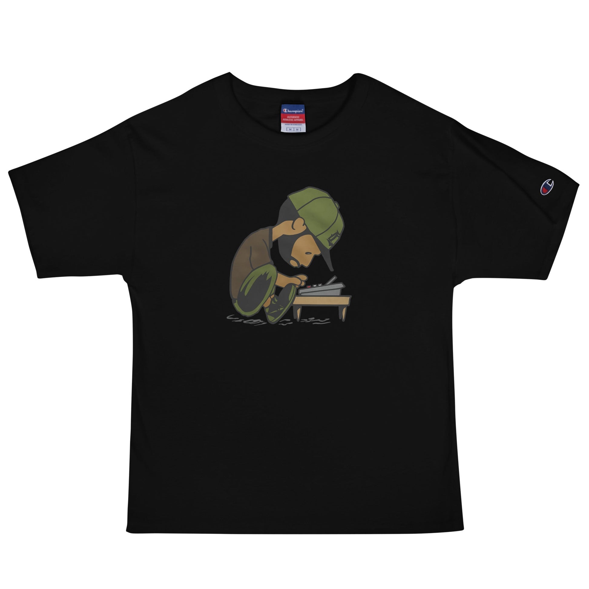 DEADLY MIKE Men's Champion T-Shirt - OFFICIAL MADUKES PRESENTS