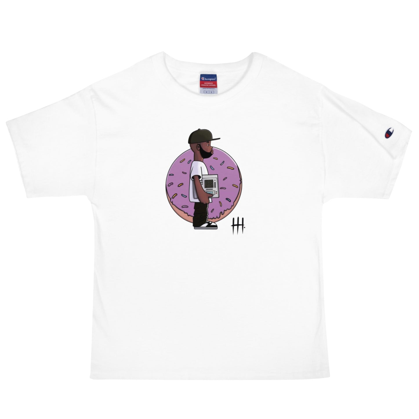 DILLA ART 2 Men's Champion T-Shirt - OFFICIAL MADUKES PRESENTS