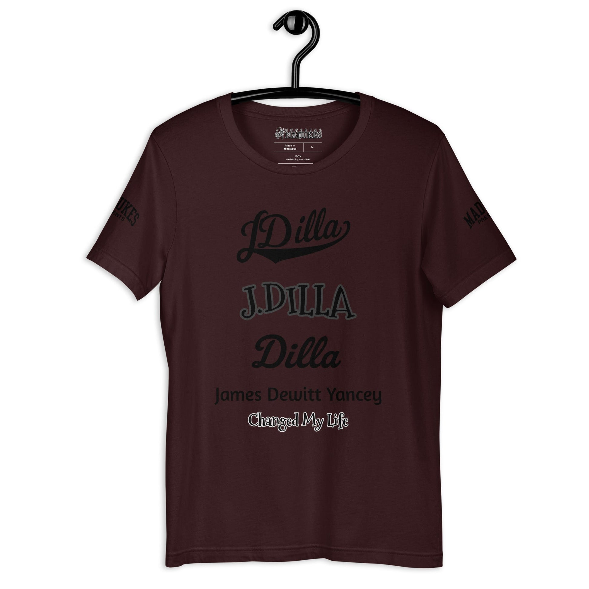 DILLA & HIS NAMES Unisex t-shirt - OFFICIAL MADUKES PRESENTS