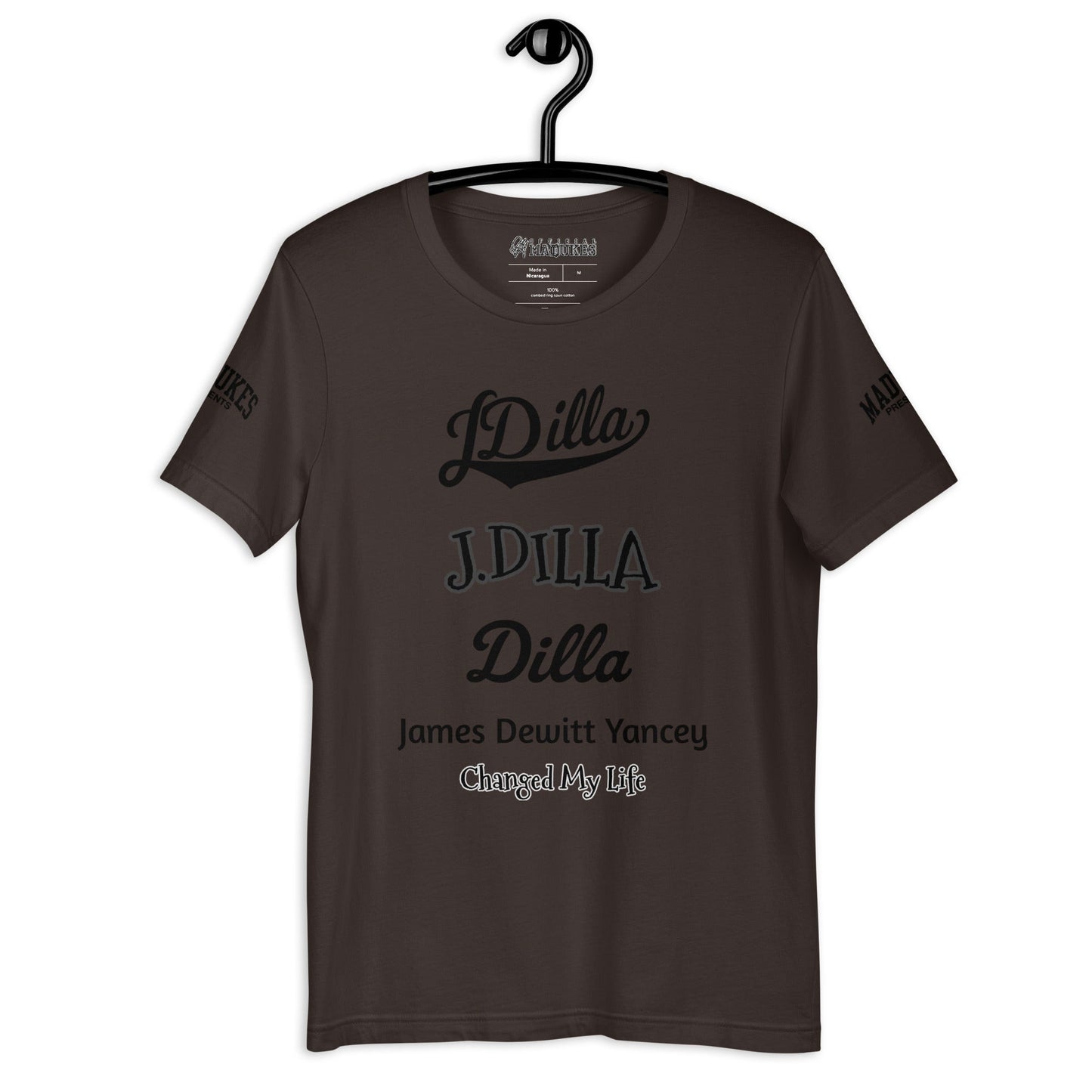 DILLA & HIS NAMES Unisex t-shirt - OFFICIAL MADUKES PRESENTS
