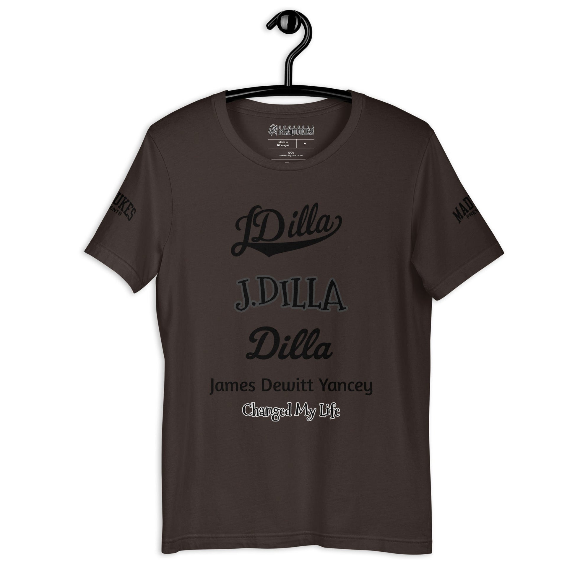 DILLA & HIS NAMES Unisex t-shirt - OFFICIAL MADUKES PRESENTS