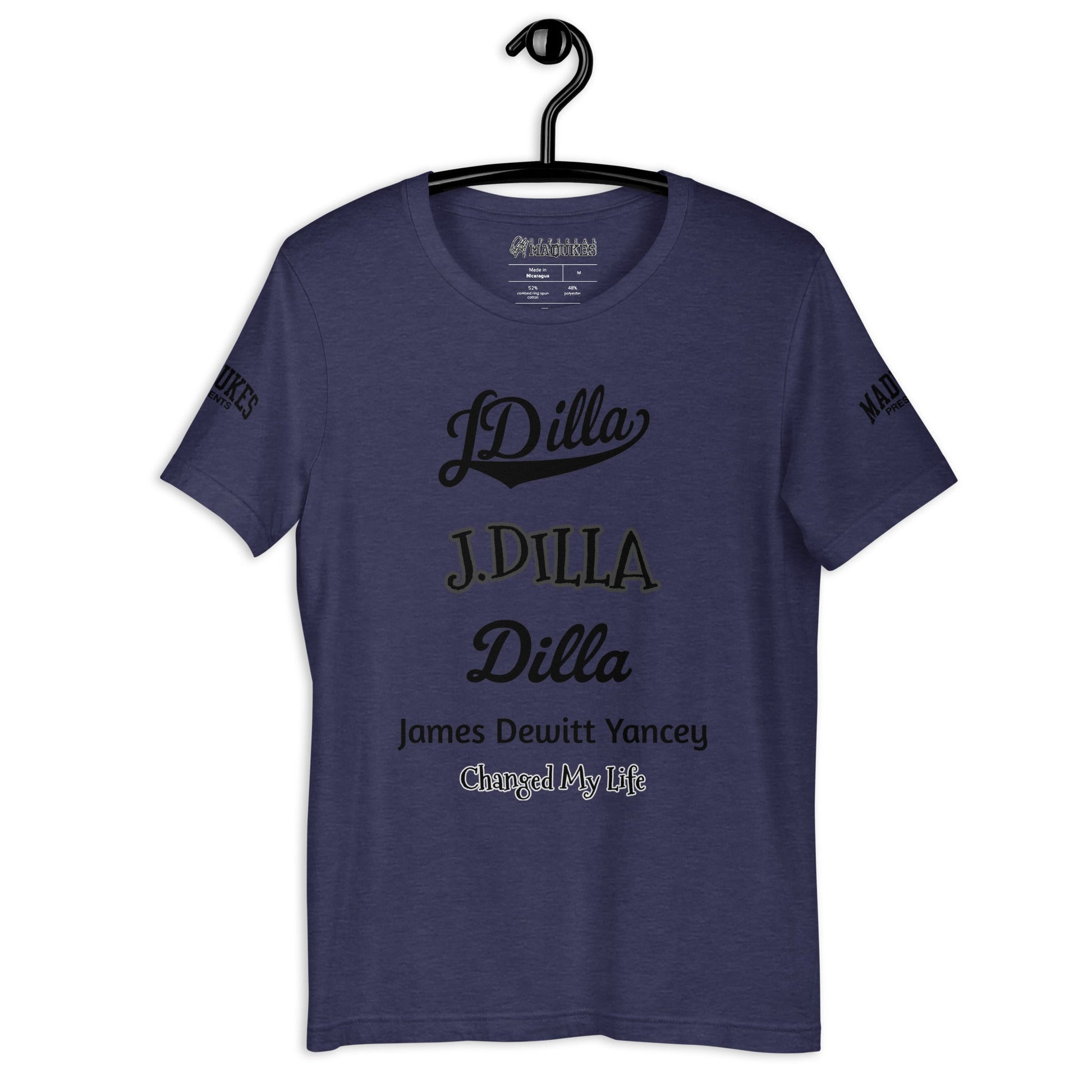 DILLA & HIS NAMES Unisex t-shirt - OFFICIAL MADUKES PRESENTS